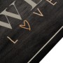 Alfombra de cocina lavable terciopelo texto café 45x150 cm