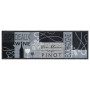Alfombra de cocina lavable terciopelo vino gris 60x180 cm