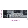 Alfombra de cocina lavable terciopelo vino gris 60x180 cm