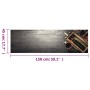 Alfombra de cocina lavable terciopelo botella de vino 45x150 cm