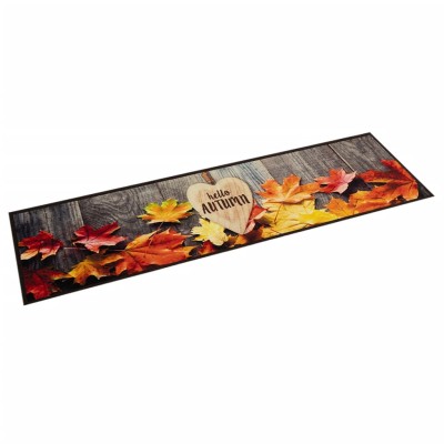 Alfombra de cocina lavable terciopelo otoño 60x300 cm