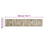 Alfombra de cocina lavable terciopelo estampado valla 60x300 cm