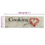 Alfombra de cocina lavable terciopelo Peper Cooking 45x150 cm