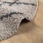 Alfombra de pelo largo moderna PAMPLONA beige antracita Ø160 cm