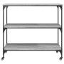 Carrito de cocina madera ingeniería gris Sonoma 102x50x95 cm
