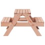Mesa de pícnic para niños madera maciza Douglas 88x97x52 cm
