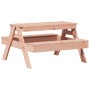 Mesa de pícnic para niños madera maciza Douglas 88x97x52 cm