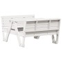 Mesa de pícnic para niños madera maciza pino blanco 88x122x58cm