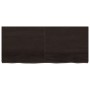 Tablero mesa madera roble tratada marrón oscuro 140x60x(2-6) cm