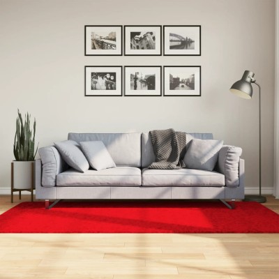 Alfombra de pelo corto OVIEDO rojo 100x200 cm