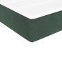 Colchón muelles ensacados terciopelo verde oscuro 120x190x20 cm