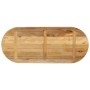 Tablero de mesa ovalado madera maciza mango rugosa 100x40x2,5cm