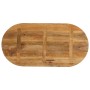 Tablero de mesa ovalado madera maciza de mango 100x40x2,5 cm