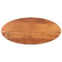 Tablero de mesa ovalado madera maciza de acacia 140x50x3,8 cm