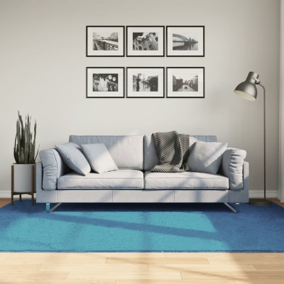 Alfombra de pelo corto OVIEDO turquesa 160x230 cm