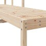 Tumbona de madera maciza de pino 199,5x62x55 cm