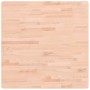 Tablero de mesa cuadrado de madera maciza de haya 80x80x2,5 cm