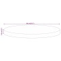 Tablero de mesa redondo madera maciza mango rugosa Ø 60x3,8 cm