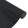 Alfombra rectangular bambú negro 60x500 cm