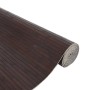 Alfombra rectangular bambú marrón oscuro 80x200 cm