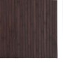 Alfombra rectangular bambú marrón oscuro 80x200 cm