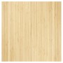 Alfombra rectangular bambú color natural claro 100x100 cm