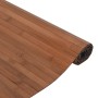 Alfombra rectangular bambú marrón 70x500 cm