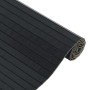 Alfombra rectangular bambú negro 100x500 cm