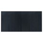 Alfombra rectangular bambú gris 100x200 cm