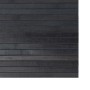 Alfombra rectangular bambú gris 100x200 cm