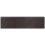 Alfombra rectangular bambú marrón oscuro 80x300 cm