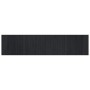 Alfombra rectangular bambú negro 70x300 cm