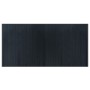 Alfombra rectangular bambú gris 100x200 cm