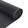 Alfombra rectangular bambú gris 100x200 cm