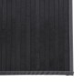Alfombra rectangular bambú gris 100x200 cm