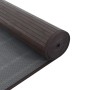 Alfombra rectangular bambú marrón oscuro 100x500 cm