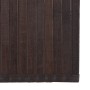 Alfombra rectangular bambú marrón oscuro 100x500 cm