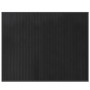 Alfombra rectangular bambú gris 80x100 cm