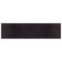 Alfombra rectangular bambú marrón oscuro 100x400 cm