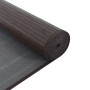 Alfombra rectangular bambú marrón oscuro 100x400 cm