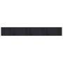 Alfombra rectangular bambú negro 70x500 cm