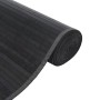 Alfombra rectangular bambú gris 60x1000 cm