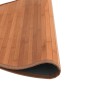 Alfombra redonda bambú marrón 100 cm