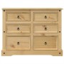Cómoda cajonera Corona madera maciza de pino 120x48x91 cm