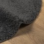 Alfombra peluda pelo largo moderna PAMPLONA antracita Ø 120 cm
