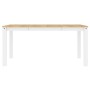 Mesa de comedor Panama madera maciza pino blanco 160x80x75 cm