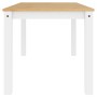 Mesa de comedor Panama madera maciza pino blanco 160x80x75 cm