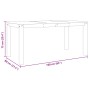 Mesa de comedor Panama madera maciza pino blanco 160x80x75 cm