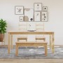 Mesa de comedor Panama madera maciza de pino 160x80x75 cm