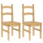 Sillas de comedor 2 uds madera maciza de pino 40x46x99 cm